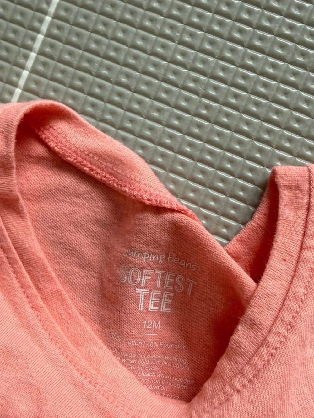 Pekkle|Baby girl summer set,Peach 'Kind' Tee & Lilac Lounge Shorts Set•••12M